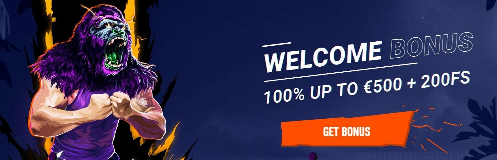 Betinia Casino Uvítací bonus
